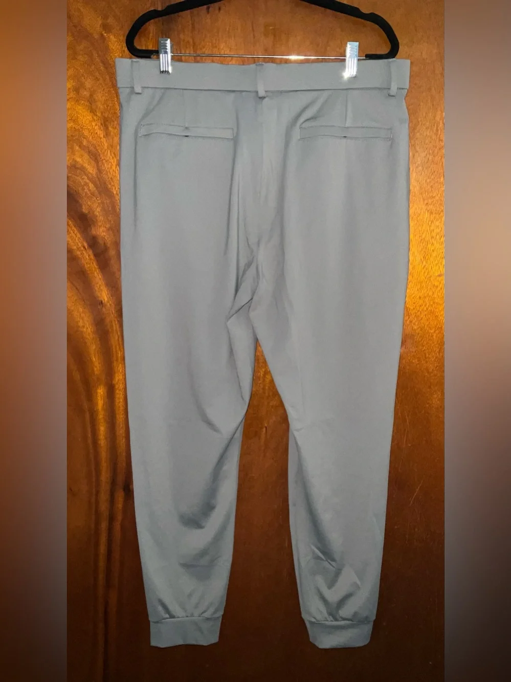Men's Gray Jogger-Style Chinos